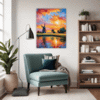 Rustic Countryside Windmill Living Room Demo