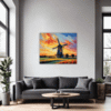 Rustic Countryside Windmill Living Room Demo