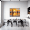 Sailboat Sunset Dining Room Demo