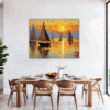 Sailboat Sunset Dining Room Demo
