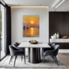 Sailboat Sunset Dining Room Demo