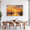Sailboat Sunset Dining Room Demo