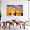 Sailboat Sunset Dining Room Demo