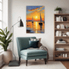 Sailboat Sunset Living Room Demo