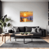 Sailboat Sunset Living Room Demo