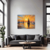 Sailboat Sunset Living Room Demo