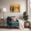 Sailboat Sunset Living Room Demo