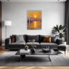 Sailboat Sunset Living Room Demo