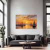 Sailboat Sunset Living Room Demo