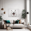 Samoyed Joy Artwork Living Room Demo
