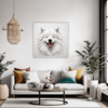 Samoyed Joy Artwork Living Room Demo