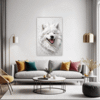 Samoyed Joy Artwork Living Room Demo