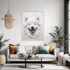Samoyed Joy Artwork Living Room Demo