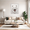 Samoyed Joy Artwork Living Room Demo