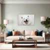 Samoyed Joy Artwork Living Room Demo