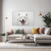 Samoyed Joy Artwork Living Room Demo