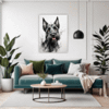Scottie Dog Illustration Living Room Demo