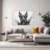 Scottie Dog Illustration Living Room Demo