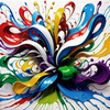 Serene Abstract Color Exploration Color Field Canvas Art