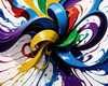 Serene Abstract Color Exploration Color Field Canvas Art