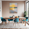 Serene Beach Sunset Dining Room Demo