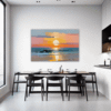 Serene Beach Sunset Dining Room Demo