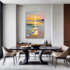 Serene Beach Sunset Dining Room Demo