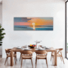 Serene Beach Sunset Dining Room Demo