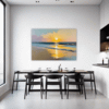 Serene Beach Sunset Dining Room Demo