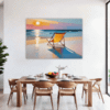 Serene Beach Sunset Dining Room Demo
