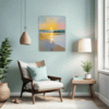 Serene Beach Sunset Living Room Demo