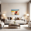 Serene Beach Sunset Living Room Demo