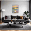 Serene Beach Sunset Living Room Demo
