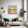Serene Beach Sunset Living Room Demo