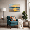 Serene Beach Sunset Living Room Demo