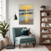 Serene Beach Sunset Living Room Demo