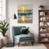 Serene Beach Sunset Living Room Demo