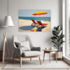 Serene Beach Sunset Living Room Demo