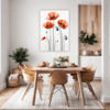 Serene Blooming Poppies Dining Room Demo