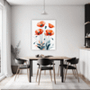 Serene Blooming Poppies Dining Room Demo