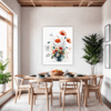 Serene Blooming Poppies Dining Room Demo