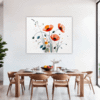 Serene Blooming Poppies Dining Room Demo