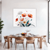 Serene Blooming Poppies Dining Room Demo