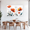 Serene Blooming Poppies Dining Room Demo