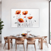 Serene Blooming Poppies Dining Room Demo