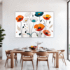 Serene Blooming Poppies Dining Room Demo