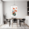 Serene Blooming Poppies Dining Room Demo