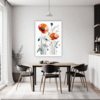 Serene Blooming Poppies Dining Room Demo