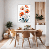 Serene Blooming Poppies Dining Room Demo