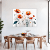 Serene Blooming Poppies Dining Room Demo